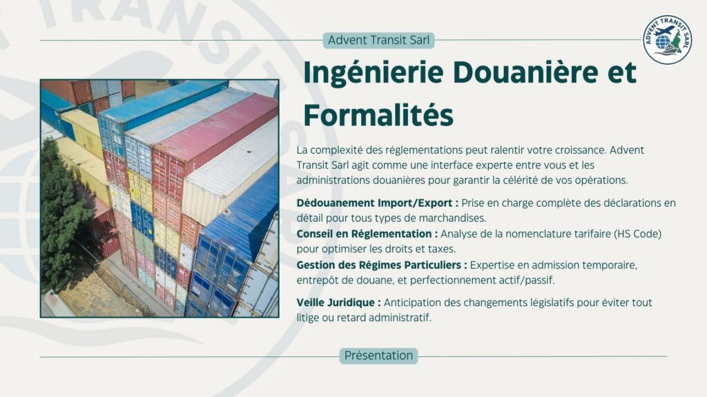 Ingenierie en Douane