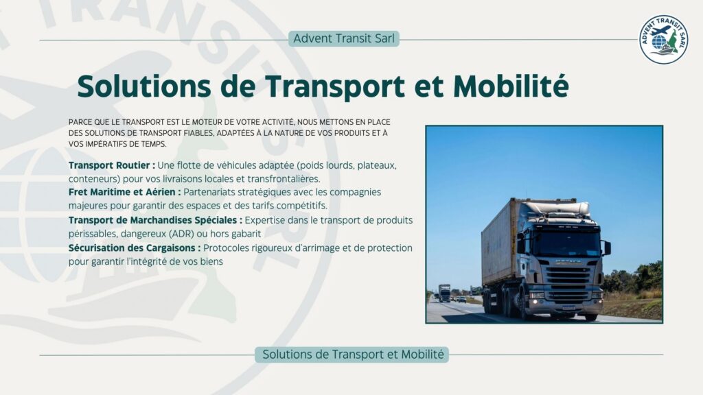 Transport et mobilité